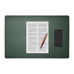 Coffret set bureau cuir extra-confort 60cm vert