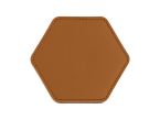 Sous-Verre hexagonal en cuir gold, set de 6
