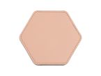 Sous-Verre hexagonal en cuir rose, set de 6