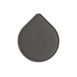 Sous-Verre goutte en cuir gris fer, set de 6