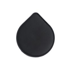 Sous-Verre goutte en cuir noir, set de 6