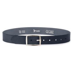 Ceinture cuir bleu marine, boucle rectangulaire, moderne, dorée - 35mm - 4120