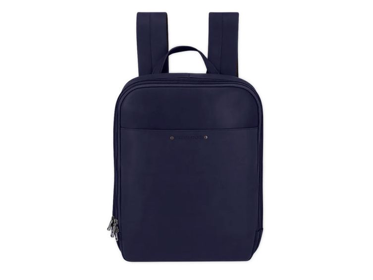 Sac à dos en cuir marine - 9455