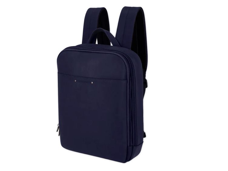 Sac à dos en cuir marine - 9455