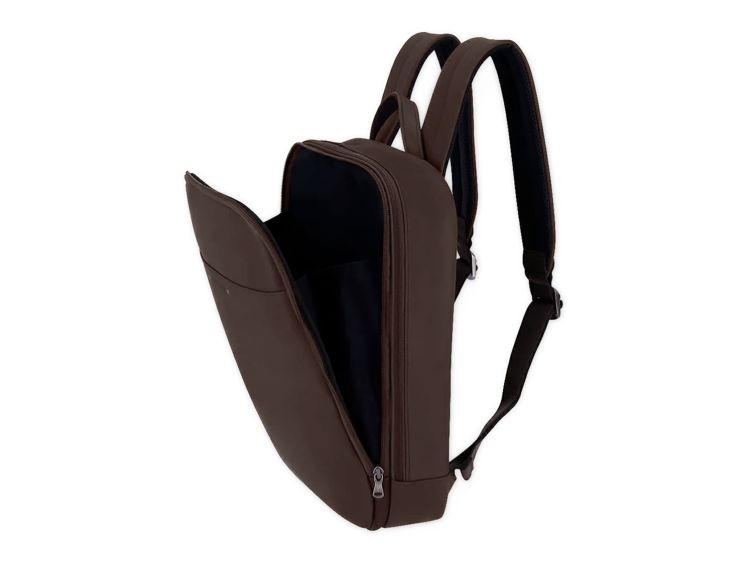 Sac à dos en cuir marron foncé - 9455