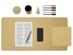 Set de bureau beige - SM500-80x40 - TS500 - PC500 - SV500 - P-clé triangle - 5x tags
