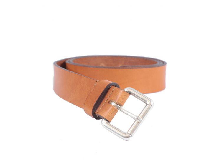 Ceinture cuir gold boucle compacte acier vieilli 4055