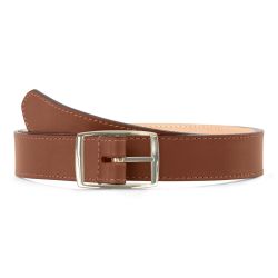 Ceinture cuir chic gold, boucle rectangulaire, moderne, dorée - 30mm - 5118