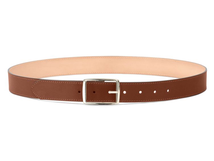 Ceinture cuir chic gold, boucle rectangulaire, moderne, dorée - 35mm - 5120