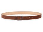 Ceinture cuir chic gold, boucle rectangulaire, classique, argentée - 30mm - 5131