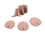 Hérisson en cuir rose, décoration transformable en set de 6 sous-verres