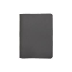 Conférencier A5 en cuir gris fer 