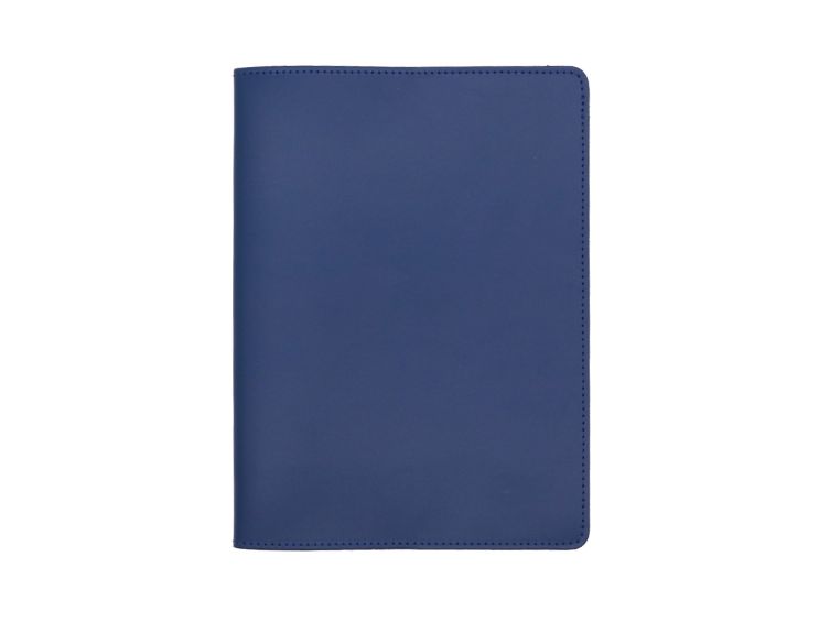 Protège cahier A5 en cuir noir