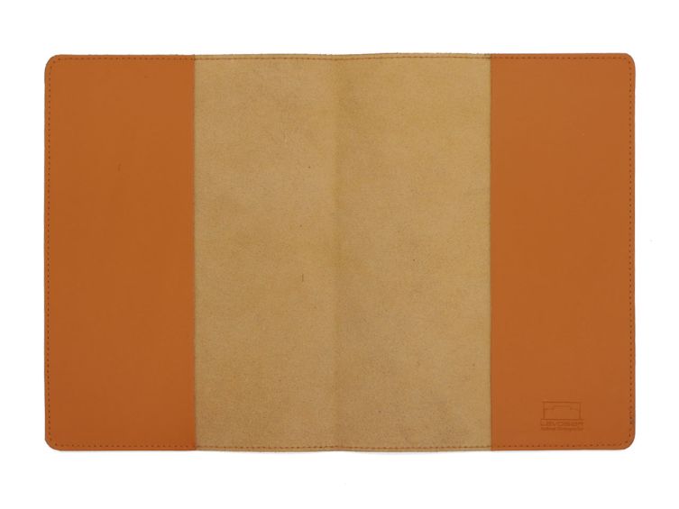 Protège cahier A5 en cuir noir