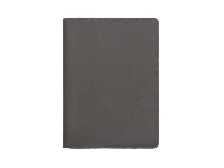 Protège cahier A5 en cuir noir