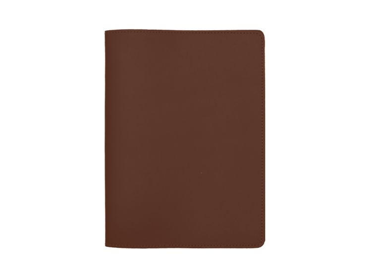 Protège cahier A5 en cuir noir