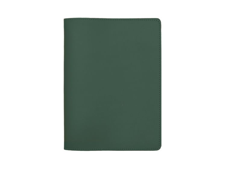 Protège cahier A5 en cuir noir