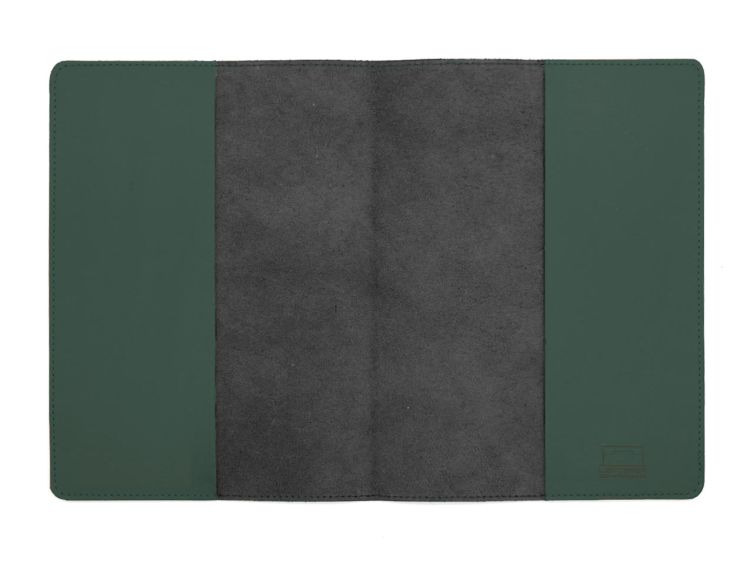 Protège cahier A5 en cuir noir