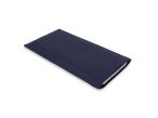 Pochette iPhone 16 Pro en cuir bleu - PM-046-01