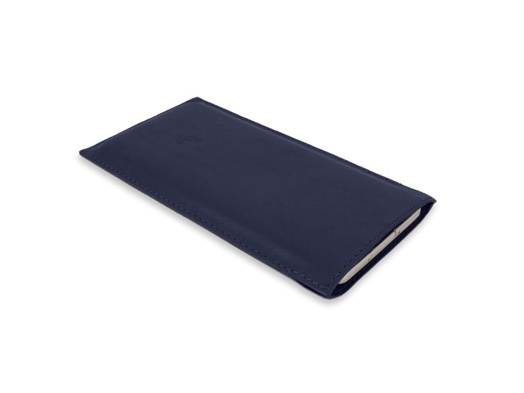 Pochette Galaxy A34 5G en cuir bleu - PM-057-01