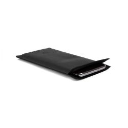 Pochette iPhone 16 Pro Max en cuir noir - PM-045-01