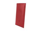 Pochette iPhone 16 Pro en cuir rouge - PM-046-01