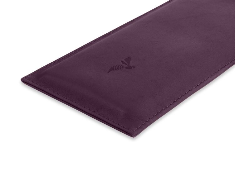 Pochette Galaxy A54 5G en cuir myrtille - PM-056-01