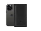 Pochette iPhone 16 Pro Max en cuir noir - PM-045-01