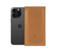 Pochette iPhone 15 Pro Max en cuir gold - PM-047-01