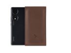 Pochette Honor 70 en cuir marron - PM-062-01