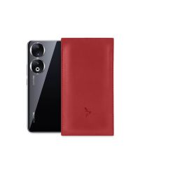 Pochette Honor 90 en cuir rouge - PM-060-01