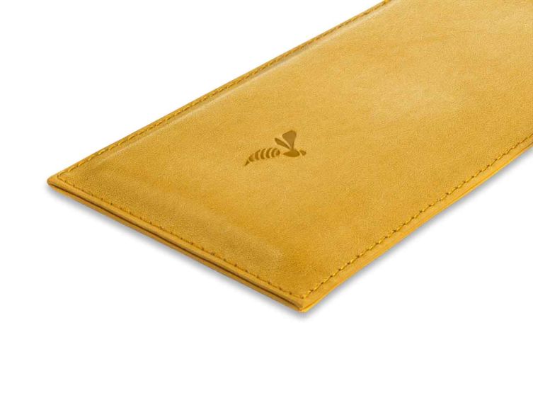 Pochette Honor Magic 6 Pro en cuir doré - PM-058-01