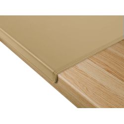 Sous-main à rebord en cuir beige - 60x40 cm - SM600-60