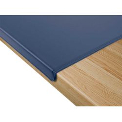 Sous-main à rebord en cuir bleu - 60x40 cm - SM600-60