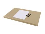 Sous-main à rebord 50cm en cuir beige - SM600-50