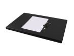 Sous-main à rebord 50cm en cuir noir - SM600-50