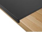 Sous-main à rebord 50cm en cuir noir - SM600-50