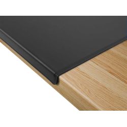 Sous-main à rebord 50cm en cuir noir - SM600-50