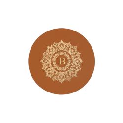 Sous-verre mandala en cuir gold - SV505
