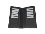 Portefeuille compagnon en cuir noir - 573