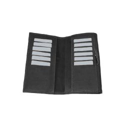 Portefeuille compagnon en cuir noir - 573