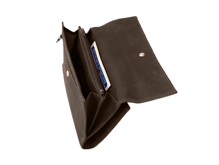 Portefeuille compagnon en cuir marron - 573