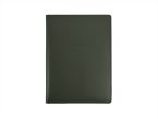Porte signature A4 en cuir vert anglais