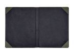 Porte signature A4 en cuir vert anglais