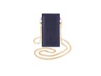 Pochette Galaxy S24+ en cuir bleu avec chainette - PM-054-02