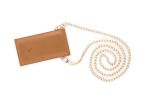 Pochette Honor 90 en cuir gold avec chainette - PM-060-02