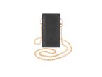 Pochette Galaxy S24+ en cuir noir avec chainette - PM-054-02