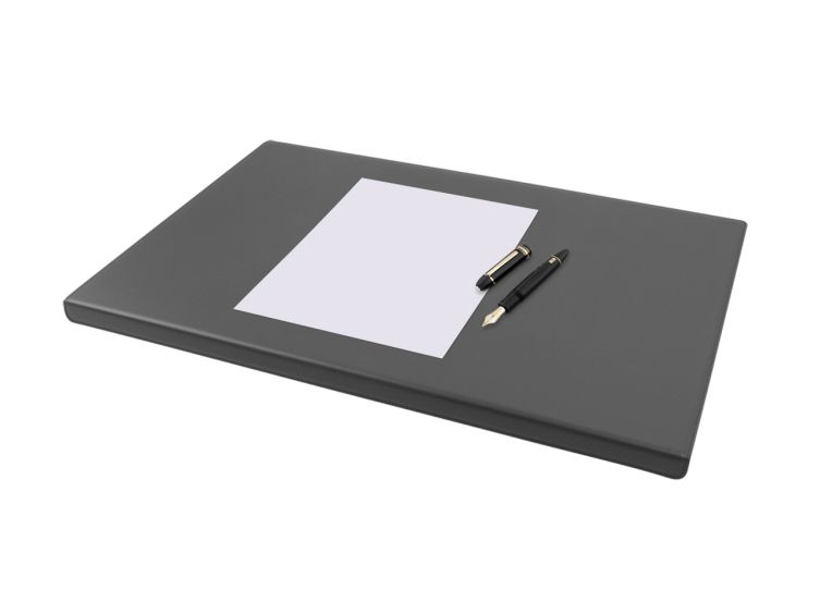 Coffret à rebord 50cm en cuir gris - COF-600-50