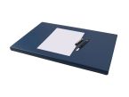 Coffret à rebord 50cm en cuir bleu - COF-600-50