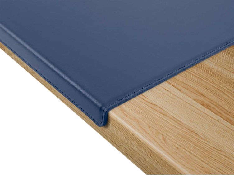 Coffret à rebord 50cm en cuir bleu - COF-600-50